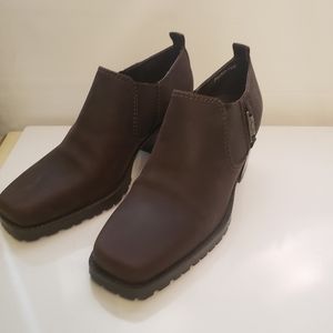 NICOLE "Peeper" block heel 7‎ 1/2